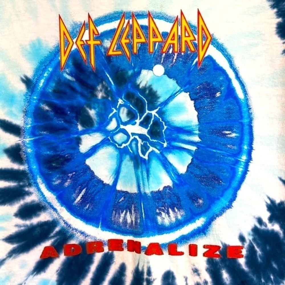 Def Leppard - Tye Dye Def Leppard Adrenalize Graphic T Shirt Size Small - Picture 7 of 9